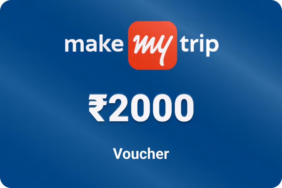 MakeMyTrip Shopping Voucher — Up to 25% off, from ₹1500